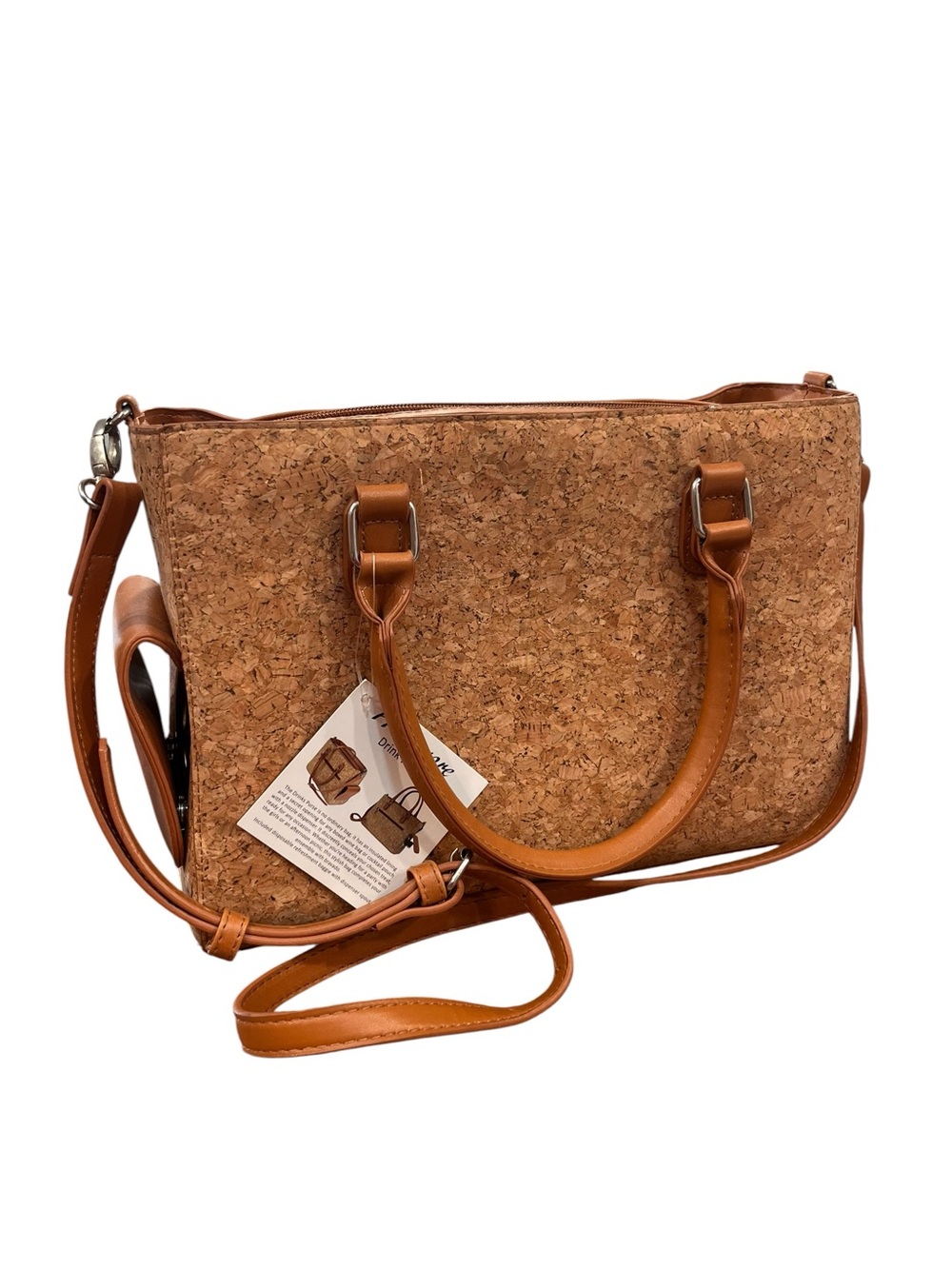 Primeware Cork Drink Purse 3L Insulated Wine Dispenser Crossbody Tote